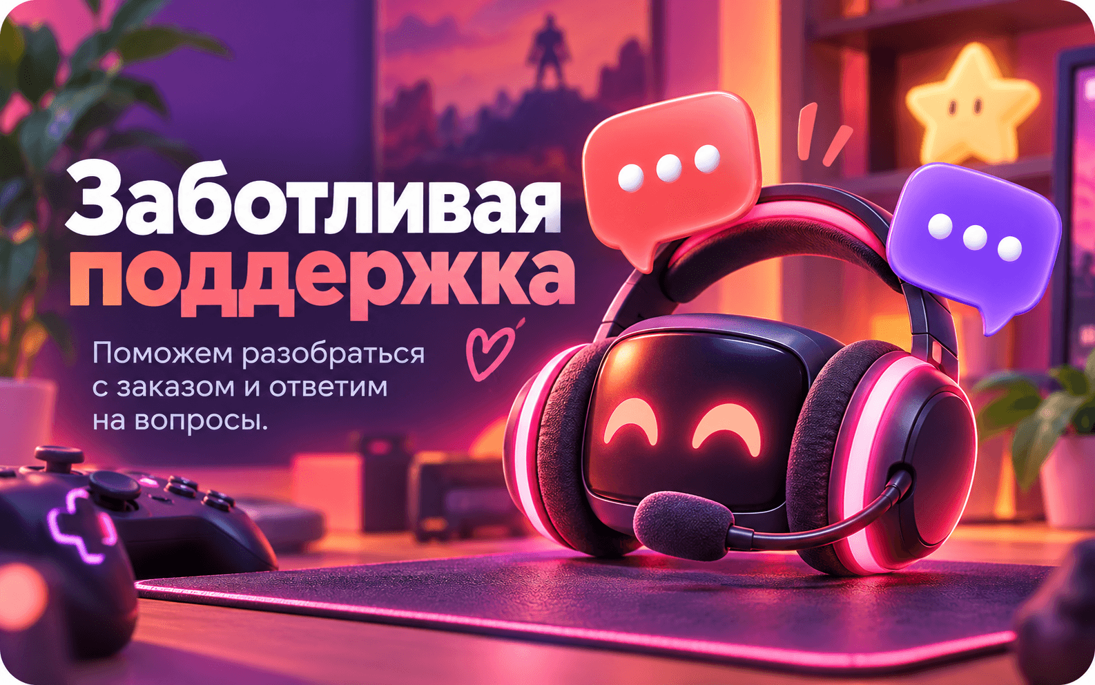 Заботливая поддержка